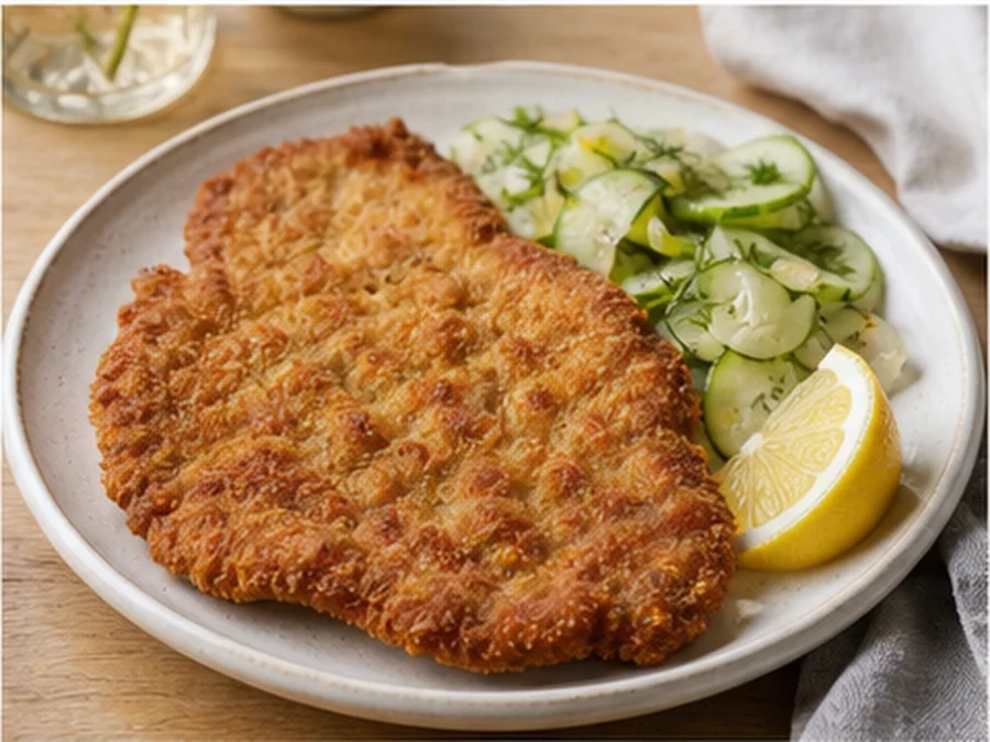 Crispy Chicken Schnitzel at Bontado Berlin Kitchen