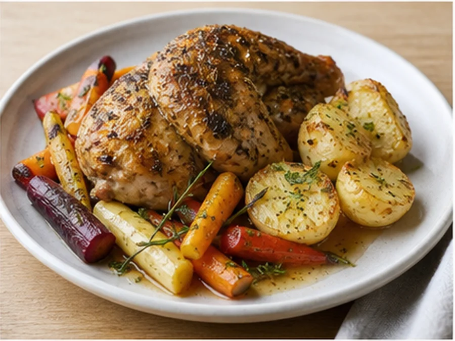 Herb-Roasted Chicken at Bontado Berlin Kitchen