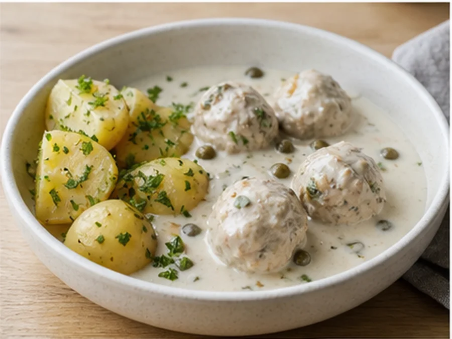 Königsberger Klopse at Bontado Berlin Kitchen