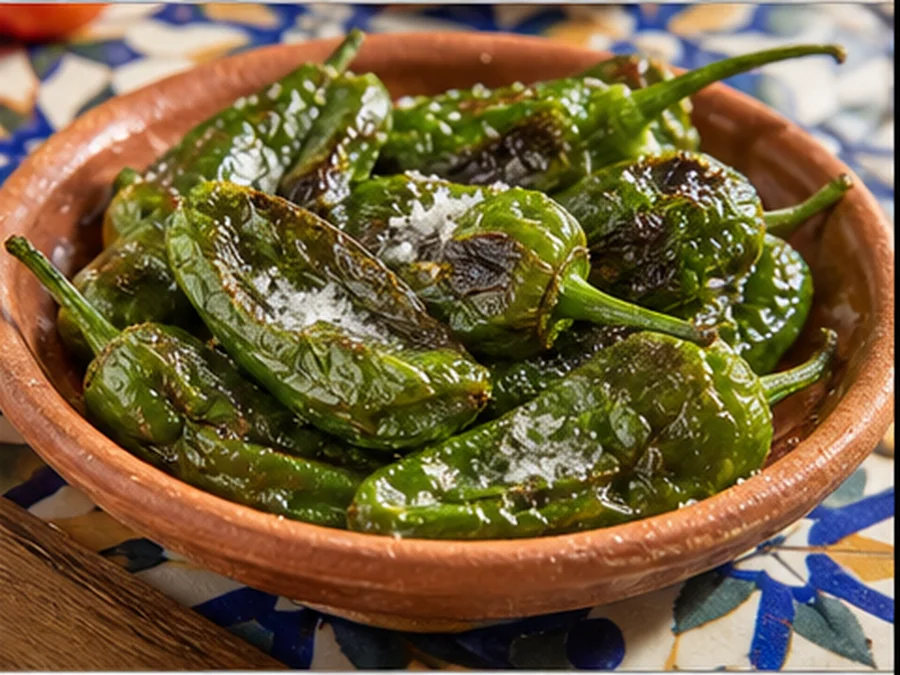 Pimientos de Padrón at Casa Sol Tapas