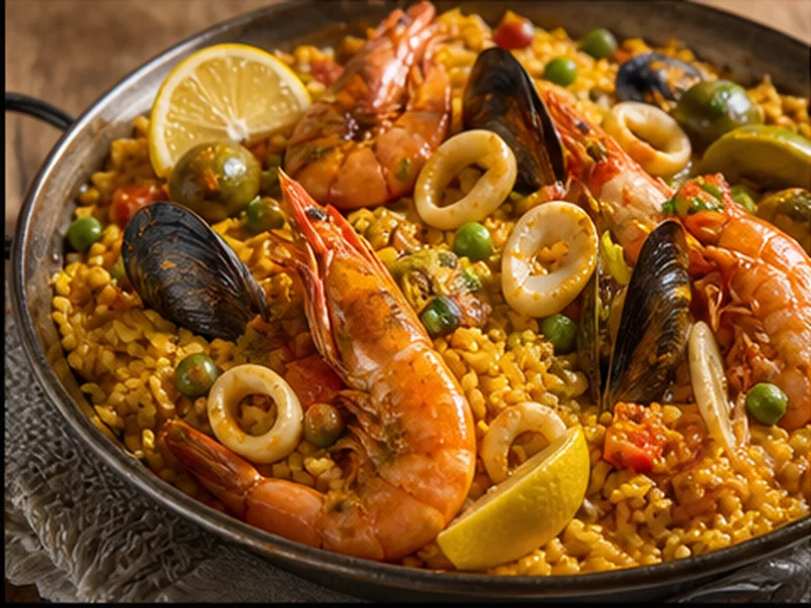 Seafood Paella at Casa Sol Tapas