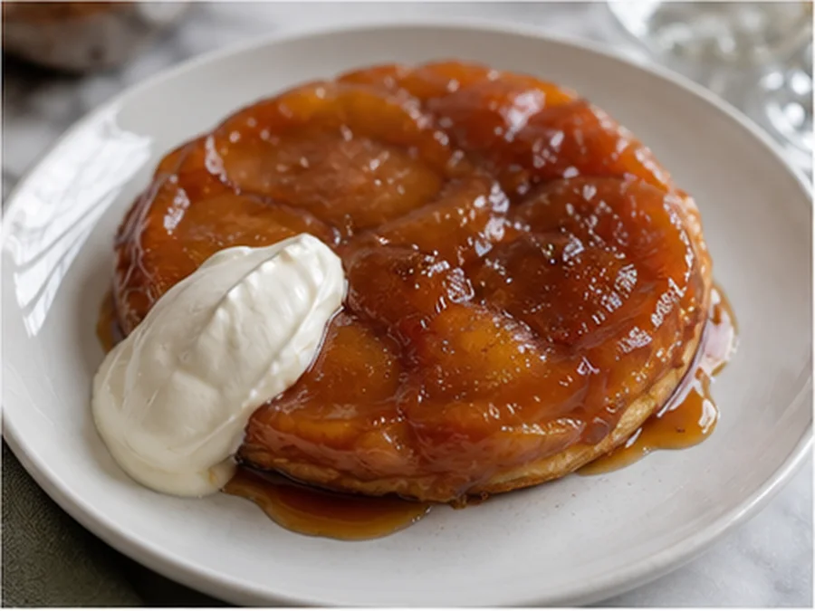 Tarte Tatin at Maison Lumière Bistro