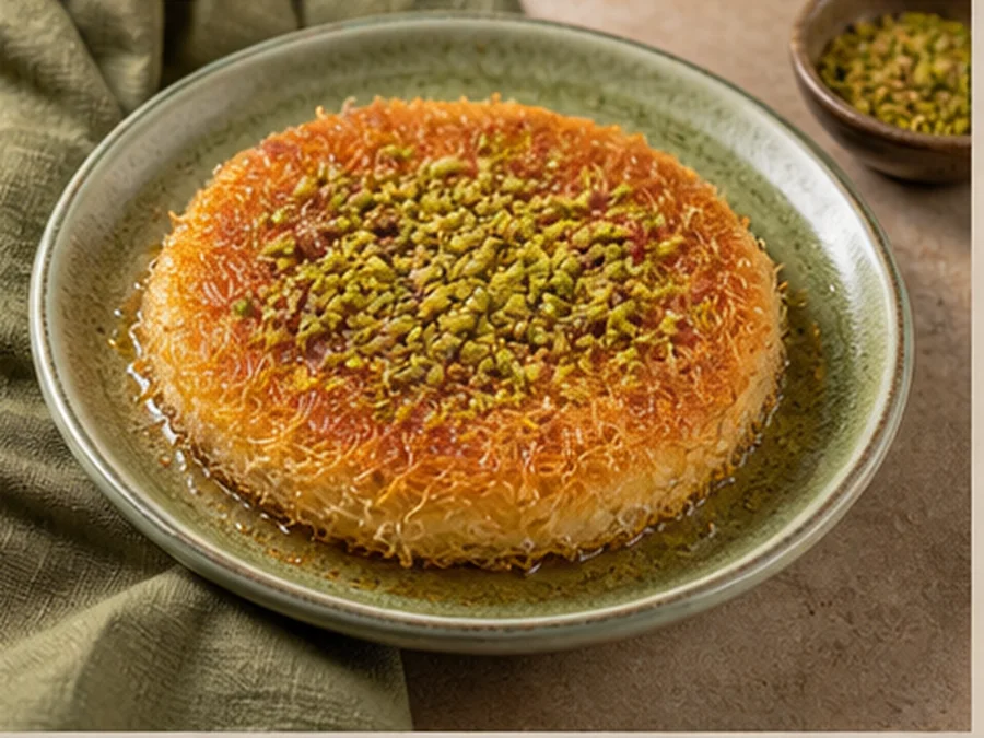 Pistachio Knafeh at Levant Garden