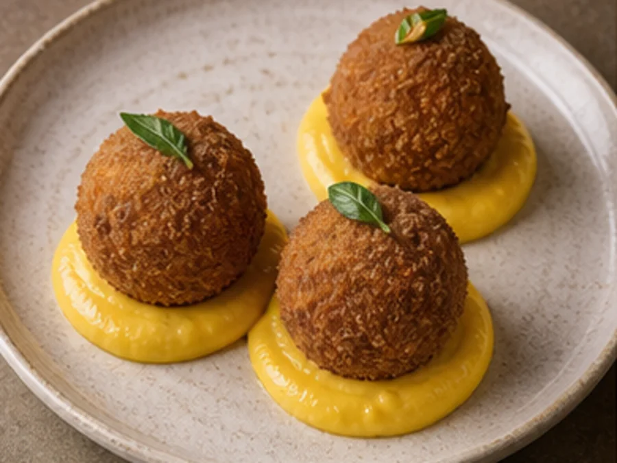 Saffron Arancini at Napoli Verde