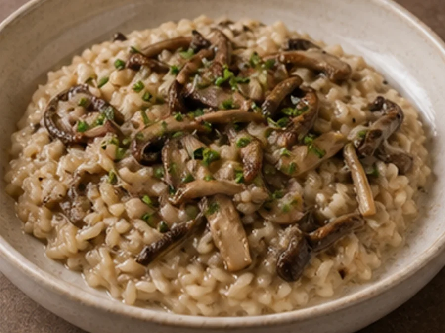 Wild Mushroom Risotto at Napoli Verde