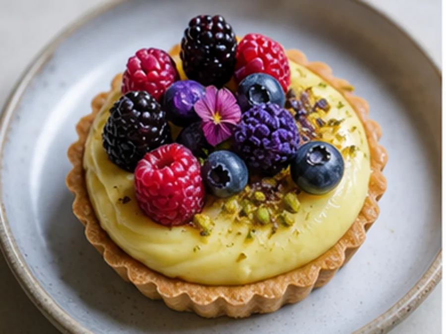 Lemon Cashew Tart at Green Fork