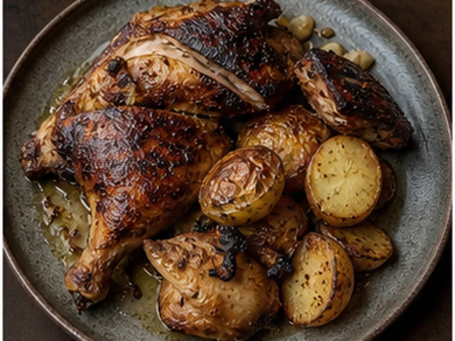 Smoked Half Chicken at Ember & Grain