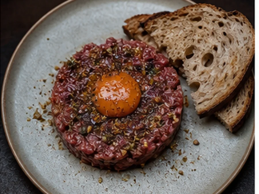 Beef Tartare at Ember & Grain