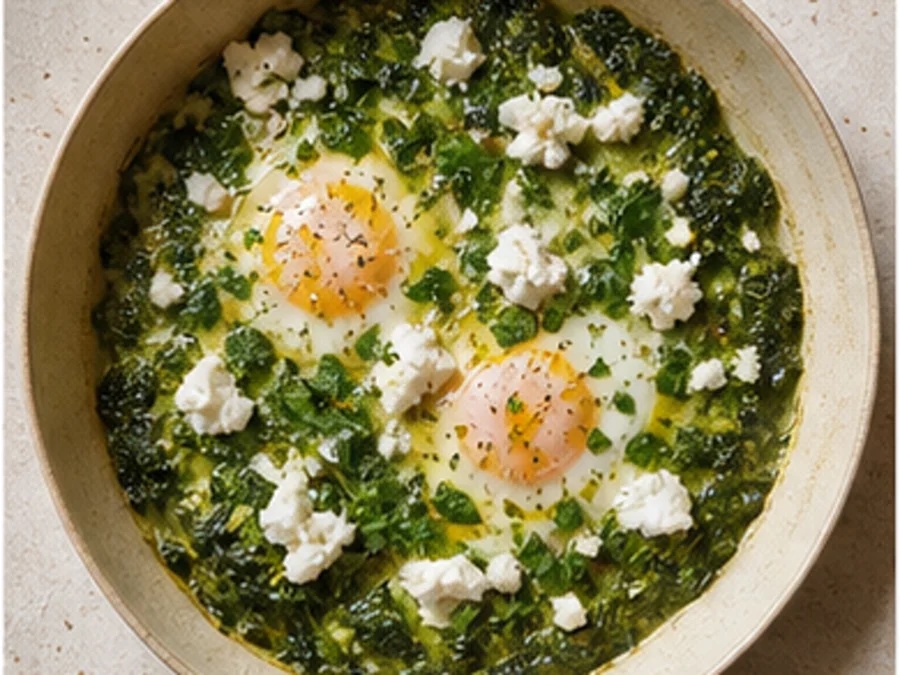 Green Shakshuka at Café Morgenrot
